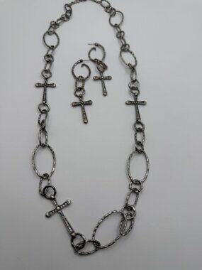VINTAGE/ GOTHIC SILVER NECKLACE SET